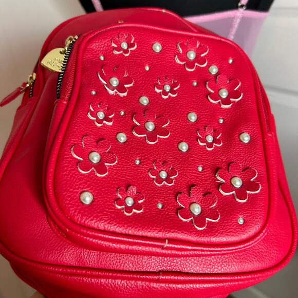 °｡⋆♡ BETSEY Johnson Small Red Backpack (HB-12) - Picture 10 of 10